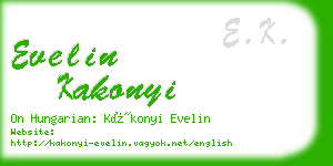 evelin kakonyi business card